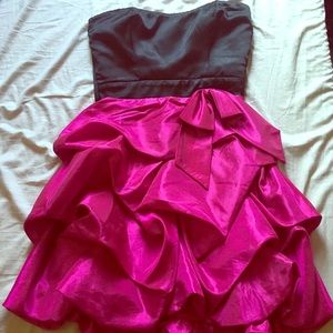 Black and Pink Formal Dress